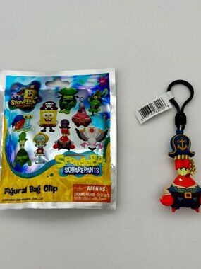Sponge Squarepants Movie MR KRABS Collectible 3D Foam Figural Bag Clip